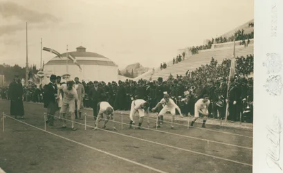 Olympische Spiele, 1896; Vorbereitung auf das 100-Meter-Rennen